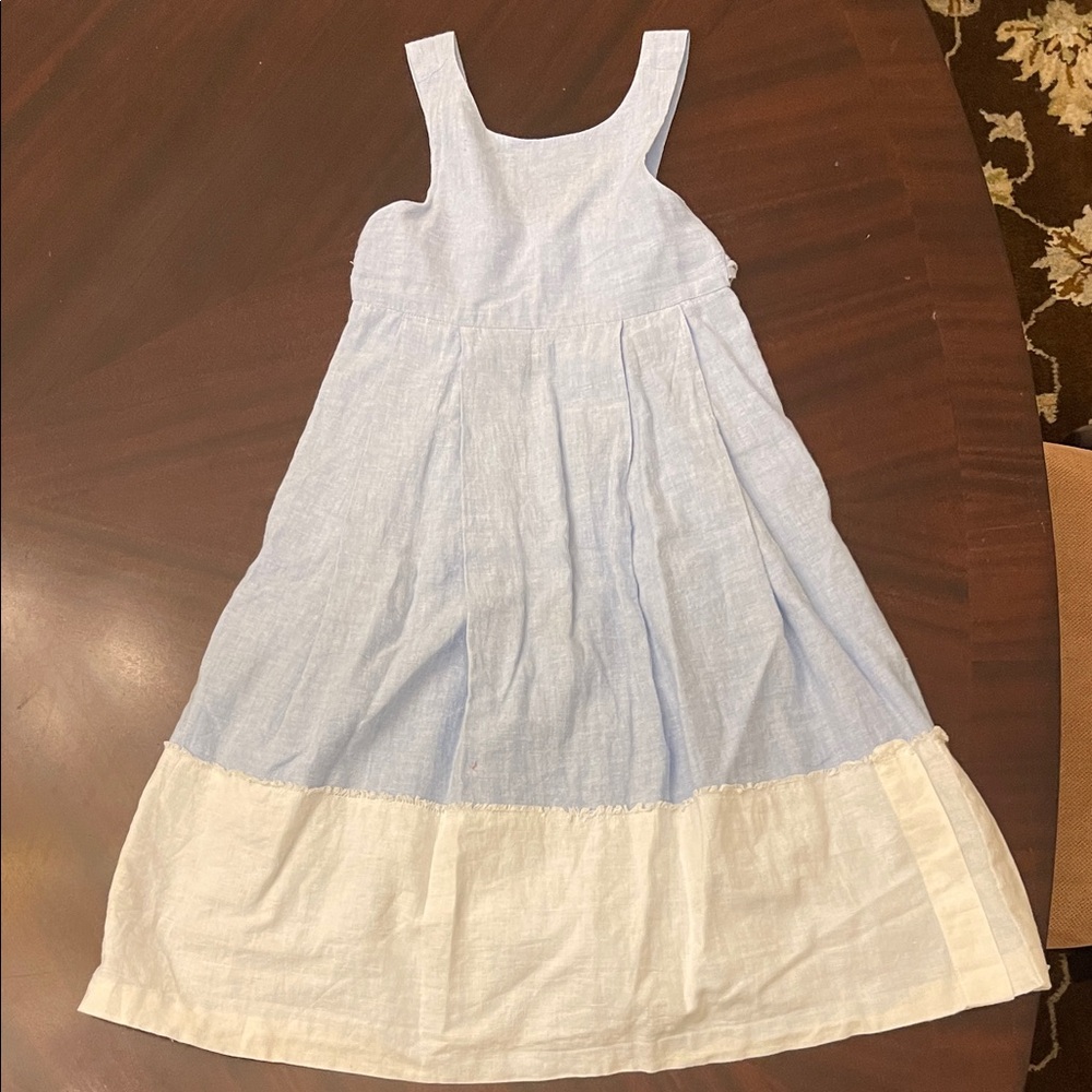 2 for $30 Girl’s Charming Blue and White Kids Dress from Jacadi pairs size 6